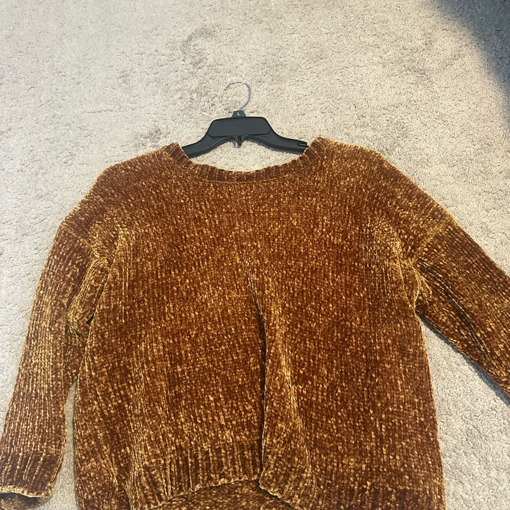Cozy Brown Chenille Sweater